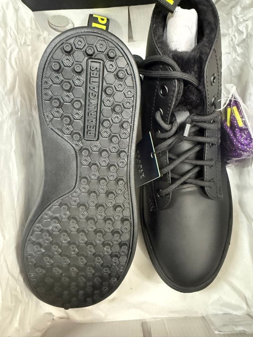 定価の半額以下‼PEARLY GATES ブラックブーツ