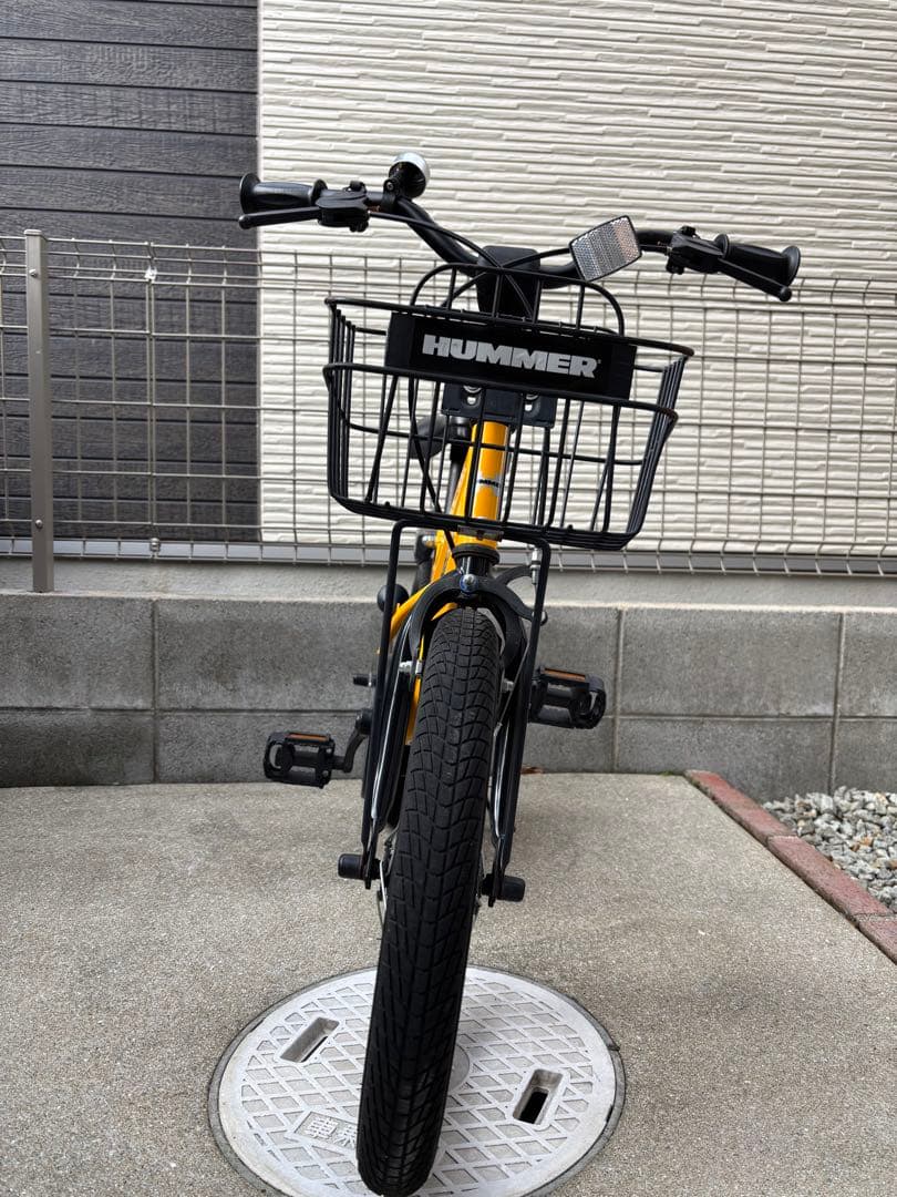 送料込み　HUMMER 子供用自転車 ジュニアサイズ 前バスケット付き16インチ