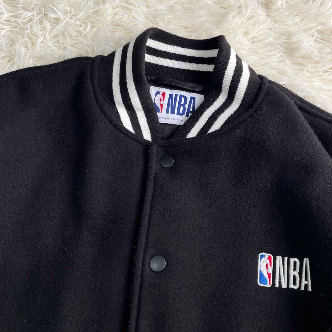 【美品】CHICAGO BULLS スタジャン M ブラック NBA