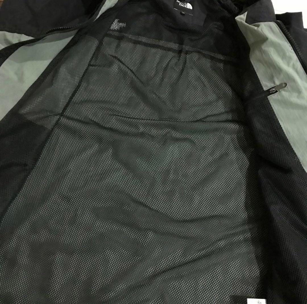 【美品】THE NORTH FACE ハイドレナウィンドジャケット 黒/グリーン