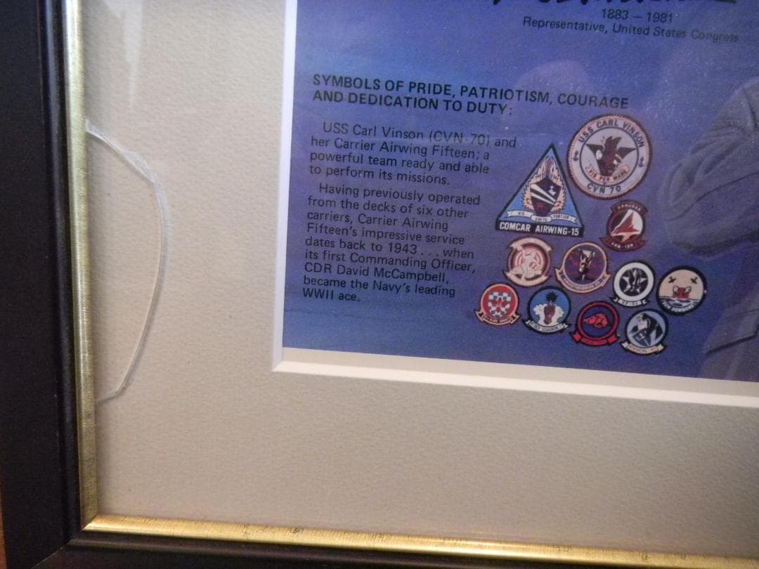 米国空母カール・ビンソンのレアポスター
