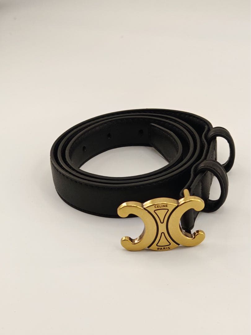 CELINE トリオンフ ベルト ブラック95サイズ　美品
