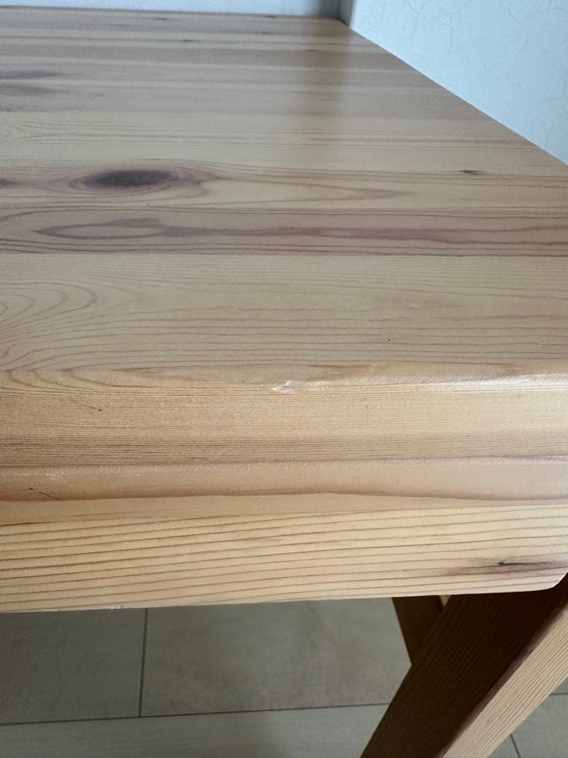 【美品】無印良品　パイン材デスク② 学習机　天然木