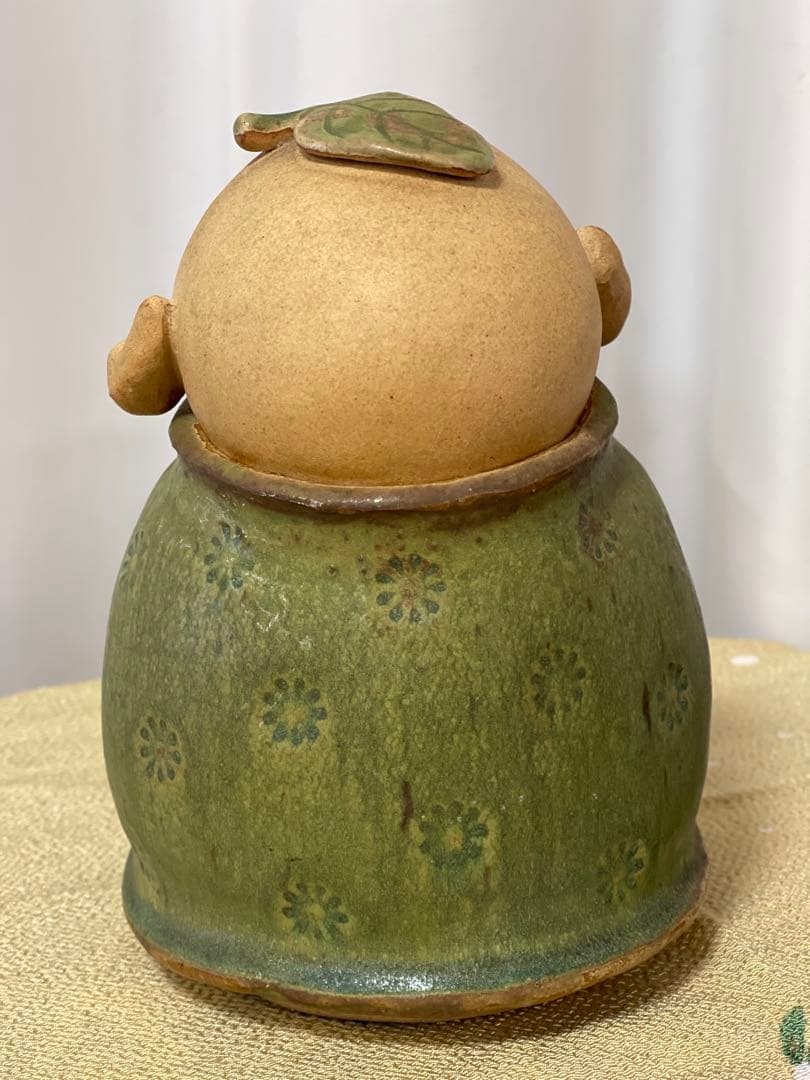 お地蔵様 山本潯陽作 陶器製 笑顔の置物 置物 潯陽窯 有田焼