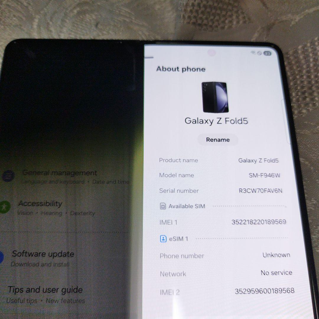 難有Samsung Galaxy Z Fold5 SM-F946W黒256北米版