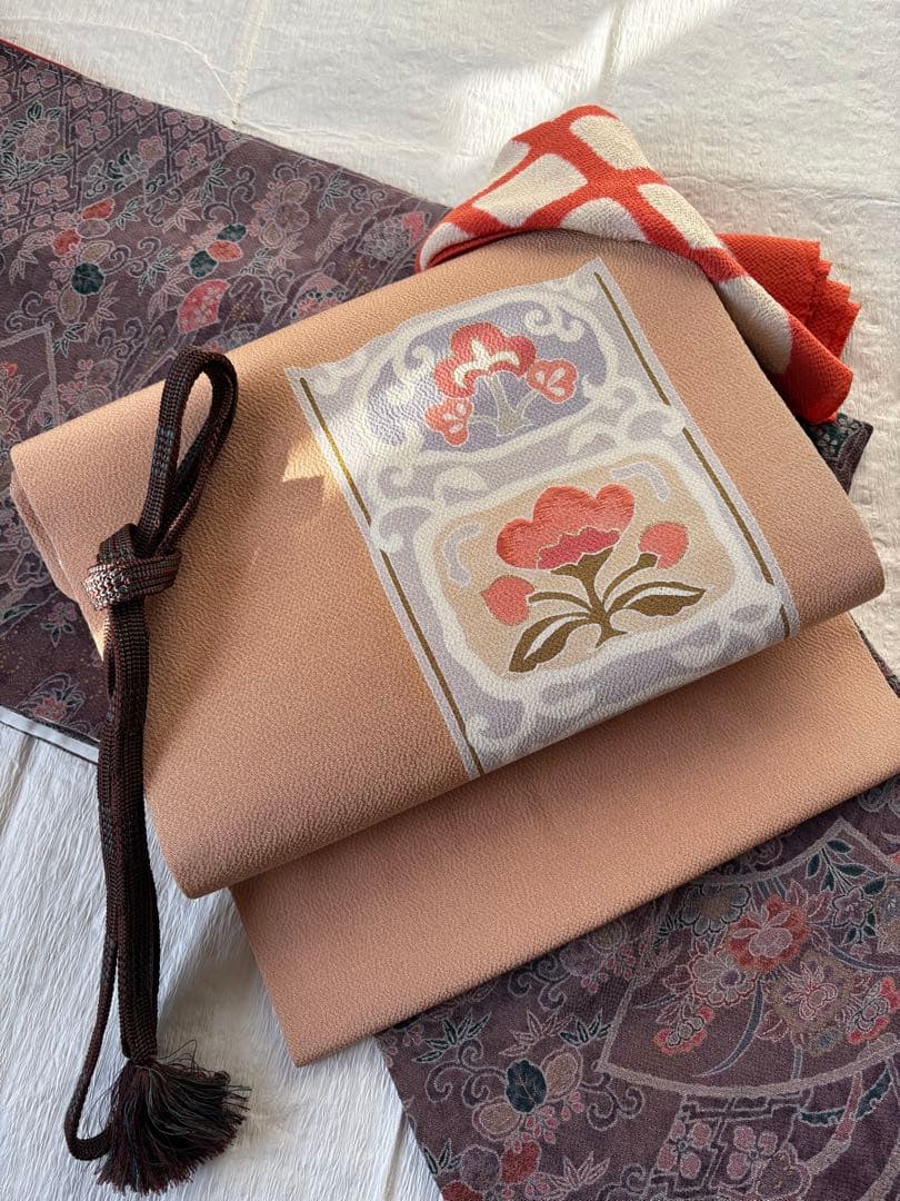 ❤️袷小紋正絹鬼シボ縮緬　やまと謹製新品保管　新品畳紙付き