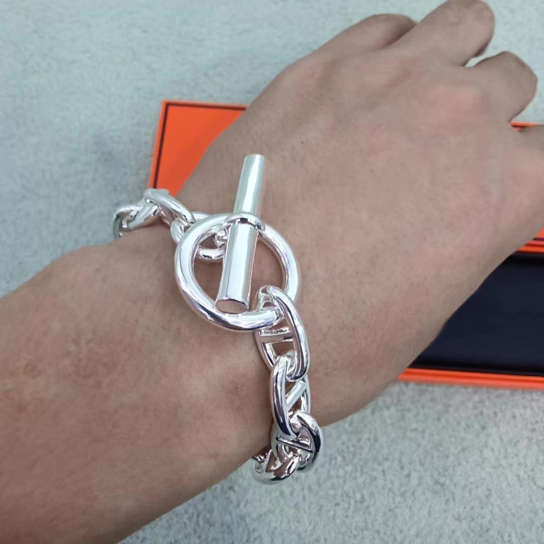 エルメスHERMES シェーヌダンクル ブレスレットTGM 12コマ