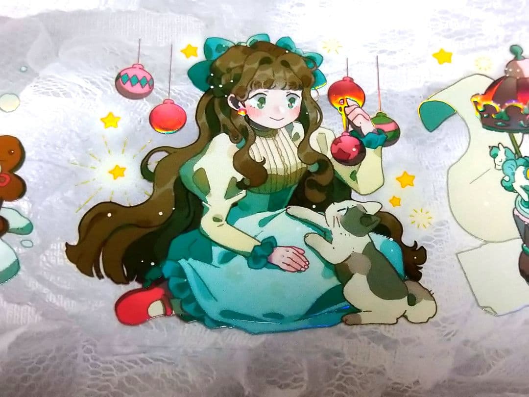 ☆のこり１☆J723＃圣诞奇妙夜(虹光)切り売り海外人物マステ女の子