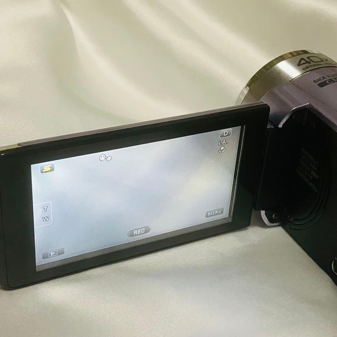 希少 JVC Everio GZ-HM33 パープル ビデオカメラ