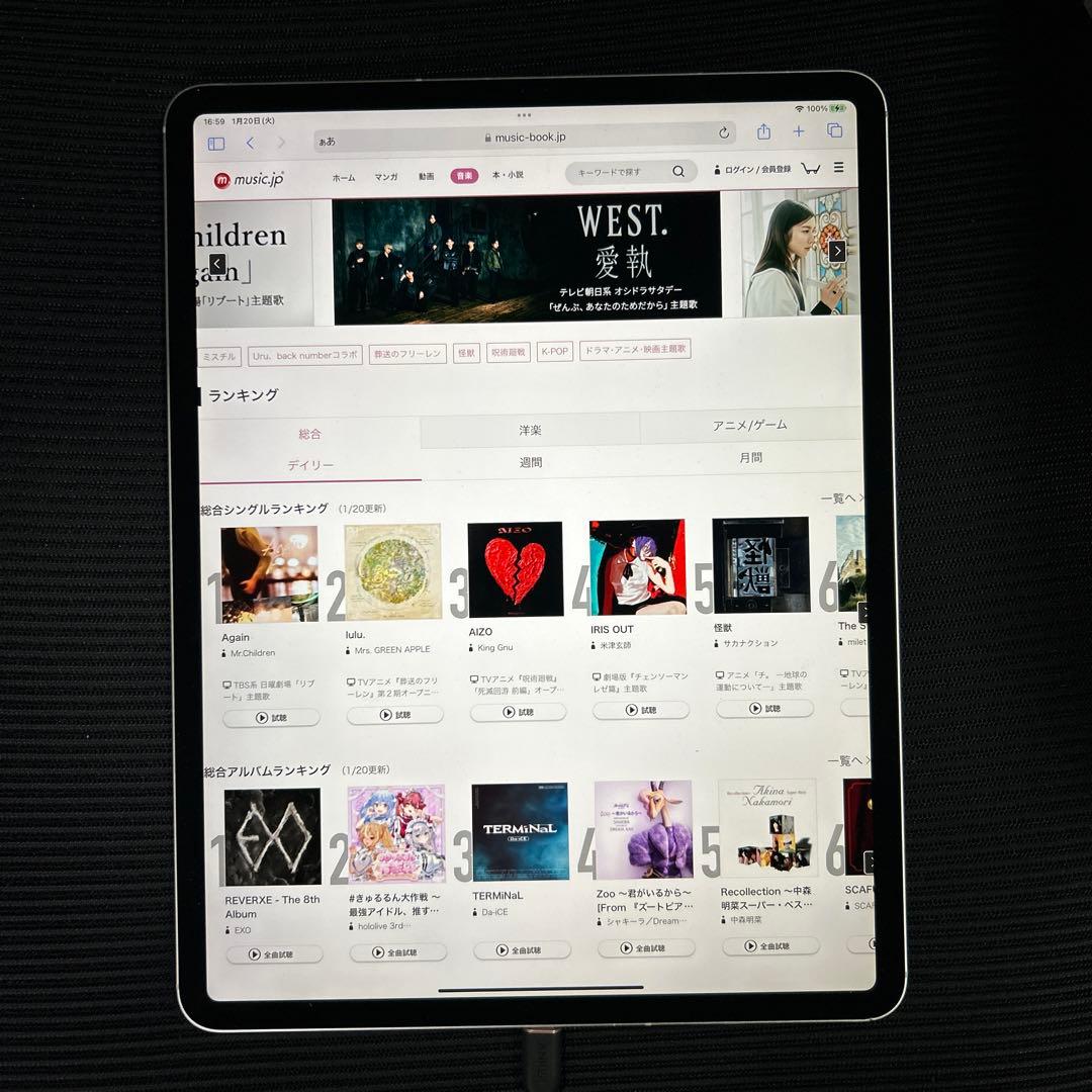 iPad Pro 12.9インチ (第３世代) Wi-Fi + Cellular