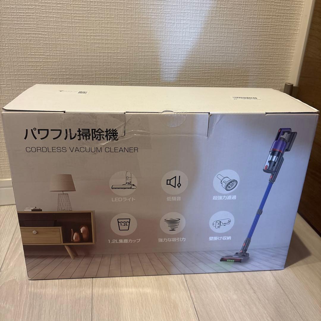 掃除機 コードレス 【強力吸引・自立式・55分連続稼働】軽量 視感グリーンLED