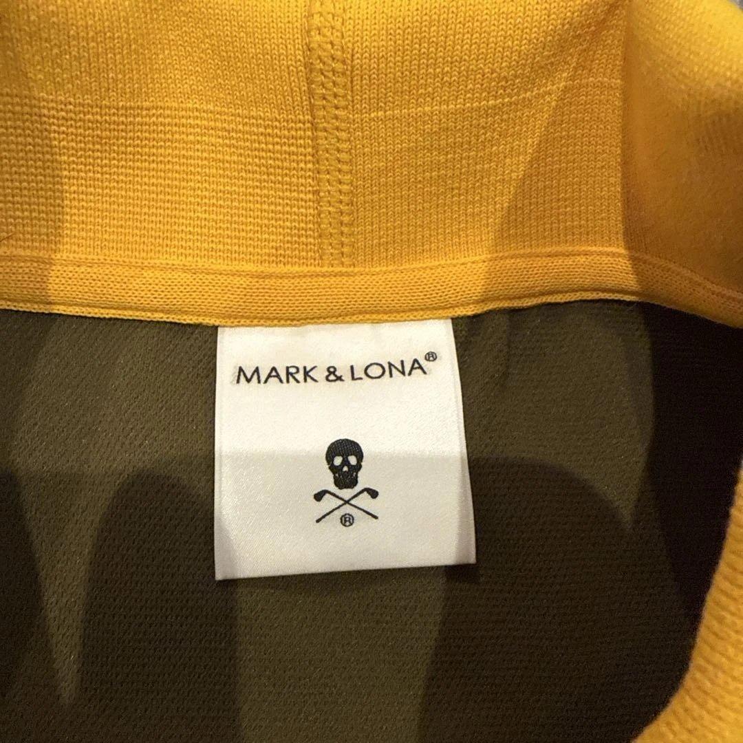 MARK&LONAオリーブグリーン スカルロゴ ポロシャツ 50新品未使用