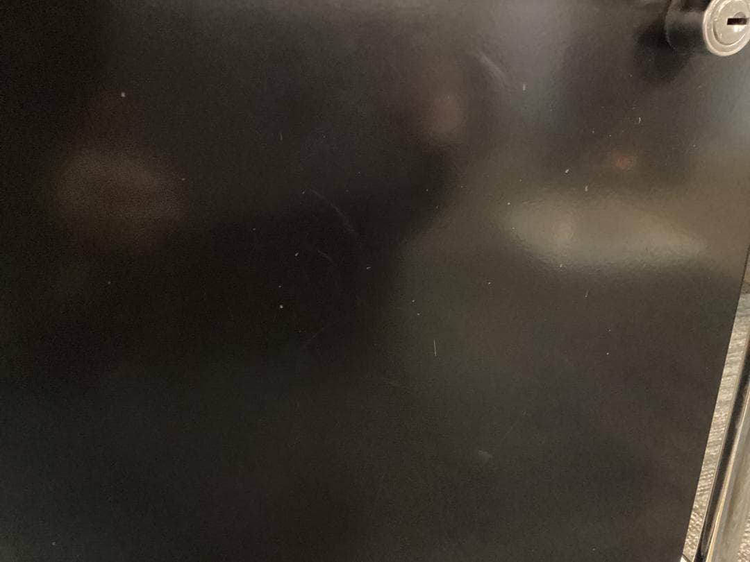 鍵付き　USMハラー　デスクワゴン　２段　ブラック　脇机　袖机