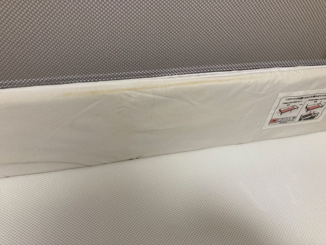 Aprica ココネルエアープラスAB グレー 折りたたみ式ベビーベッド