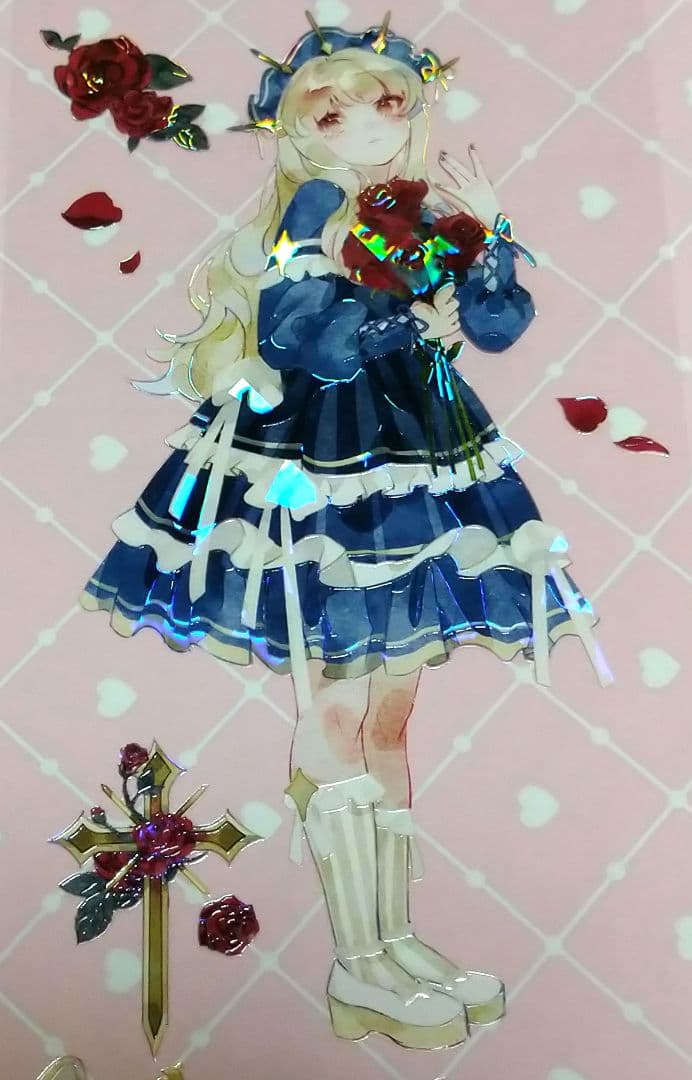 J826＃舞动(贝壳光)田小宝的星空切り売り海外人物マステ女の子