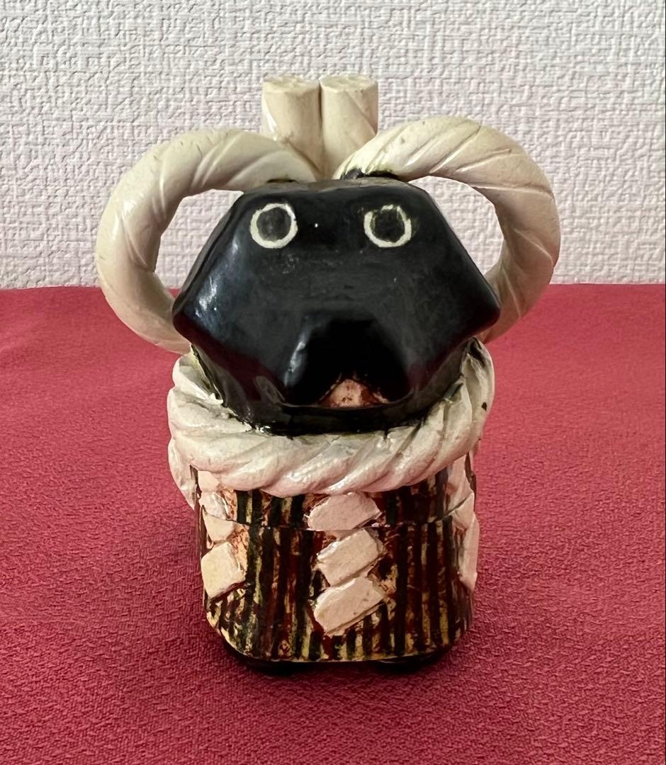 後楽園 残夢軒 御庭焼 三代窯元: 坡石 干支 戌香合 箱付き 茶道具 縁起物