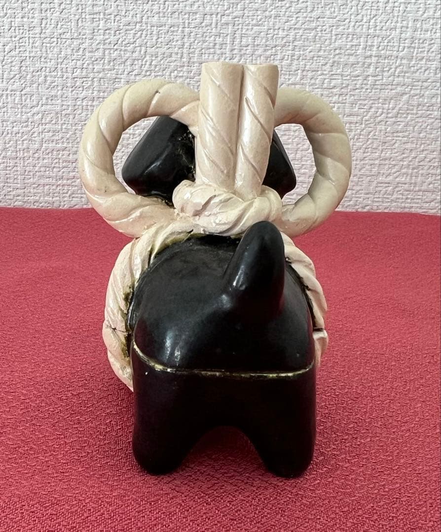 後楽園 残夢軒 御庭焼 三代窯元: 坡石 干支 戌香合 箱付き 茶道具 縁起物