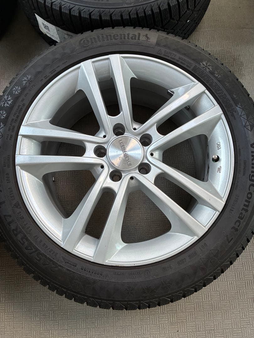 スタッドレス　コンチネンタル　ホイールセット　メルセデスベンツEクラスW212