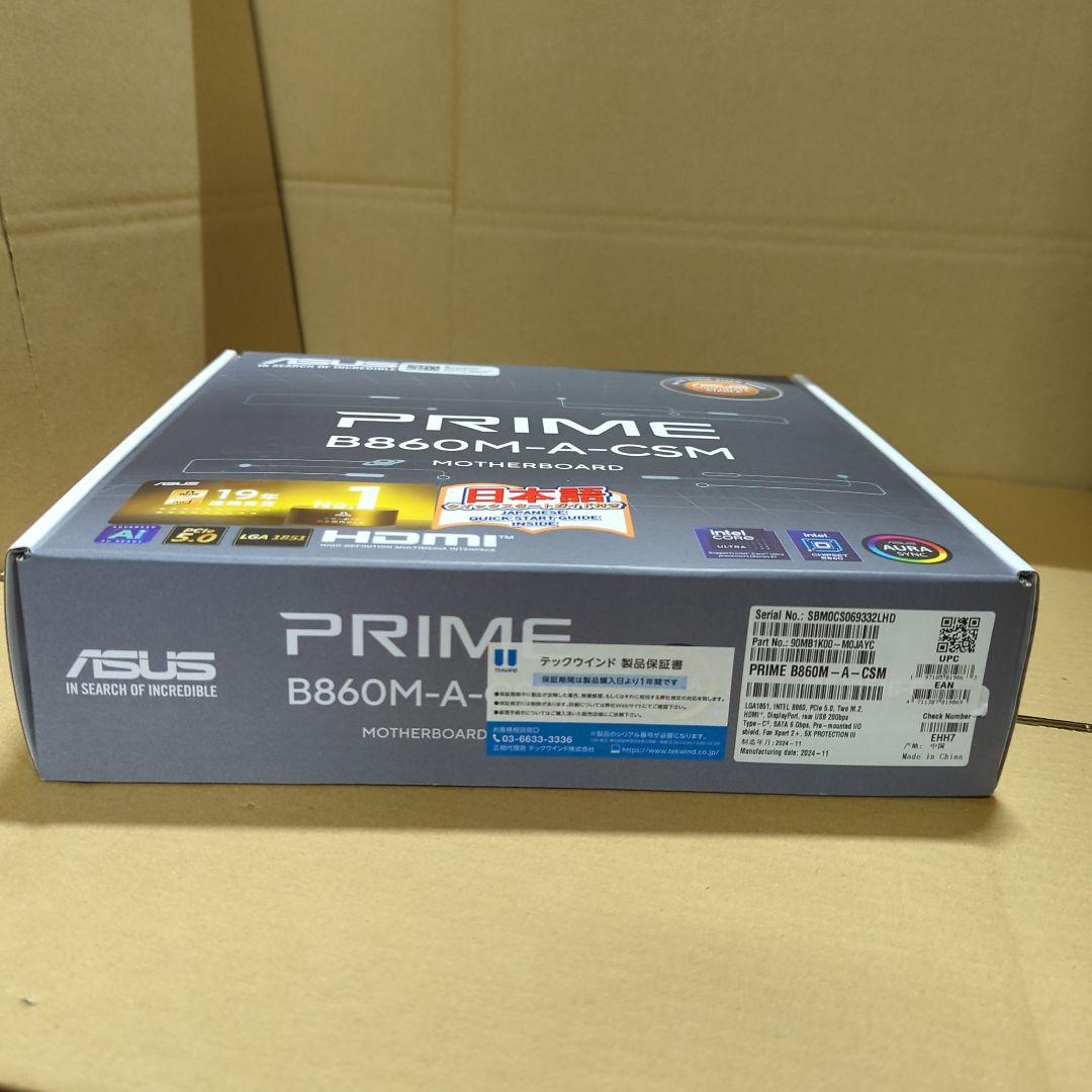 PRIME B860M-A-CSM 新品