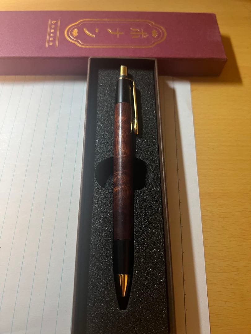 ボナンペン 花梨瘤「赤目」 アルミ金具 野原工芸似