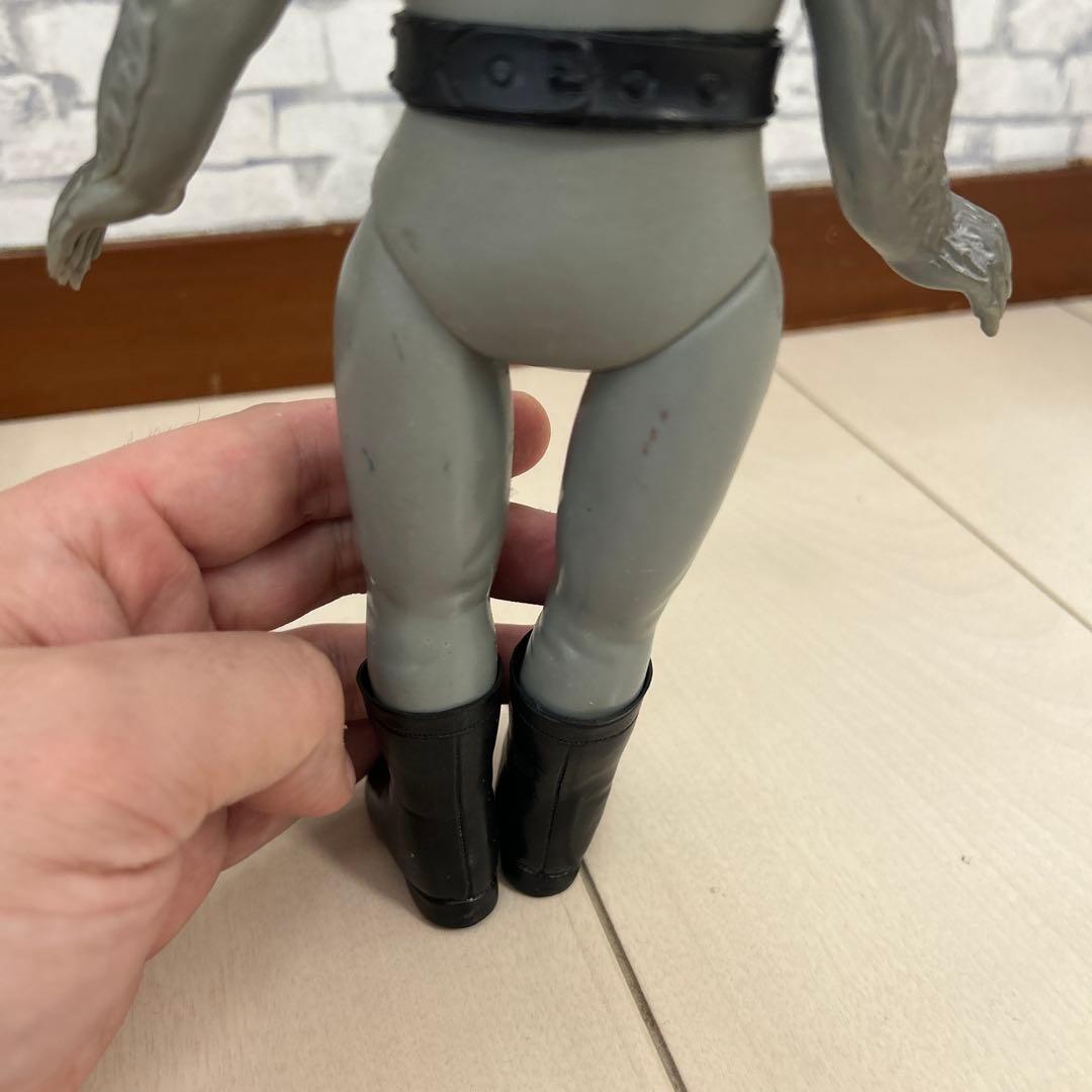 ラ*ス様 仮面ライダー オオカミ男キャラクター フィギュア　当時　ソフビ