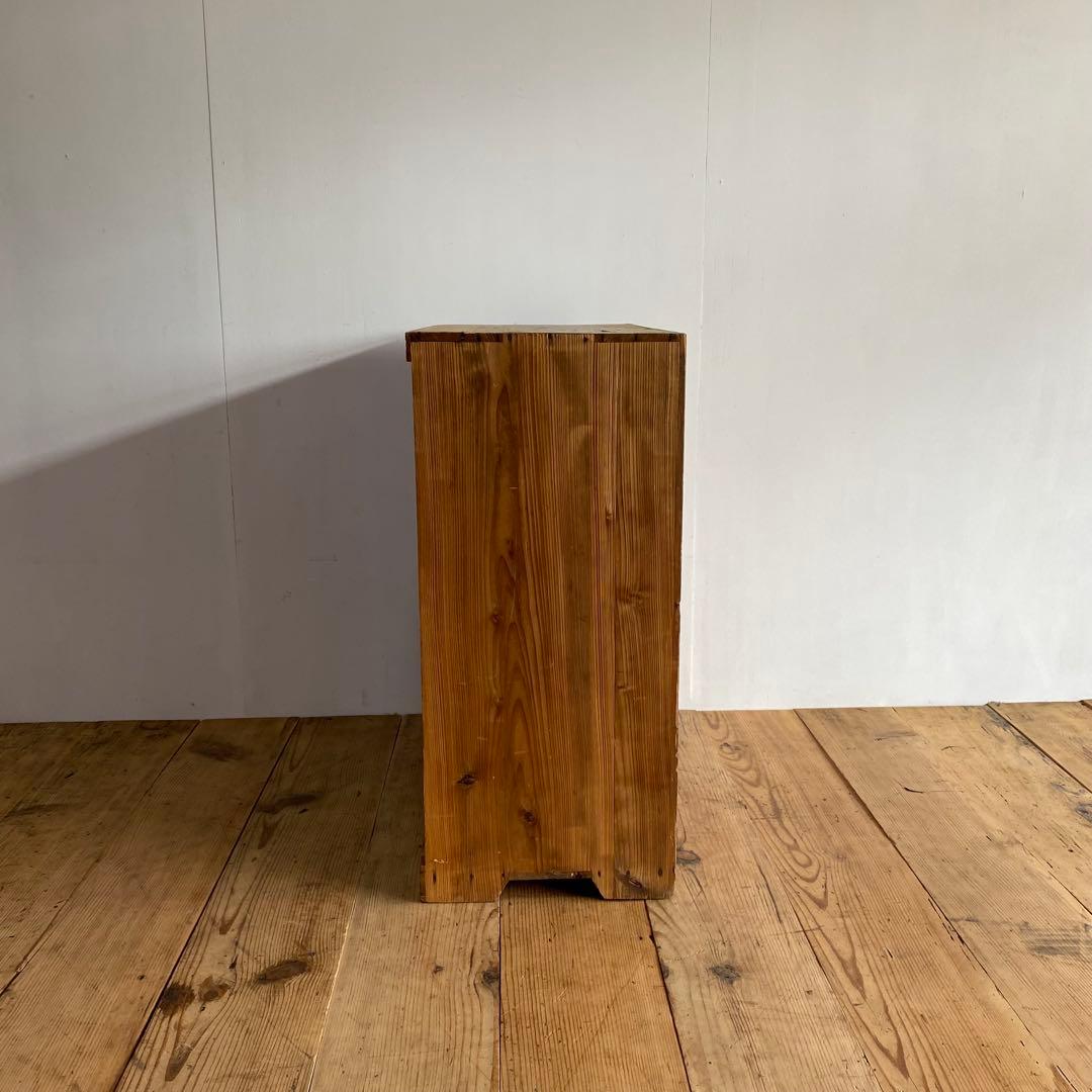 アンティーク 仕切り棚 チェスト 食器棚 書類棚 無垢材 無塗装 z939