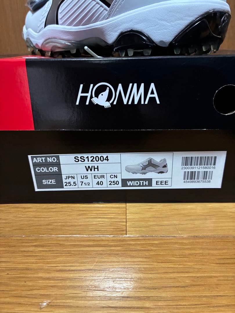 HONMA ゴルフシューズ SS12004 25.5cm ホワイト