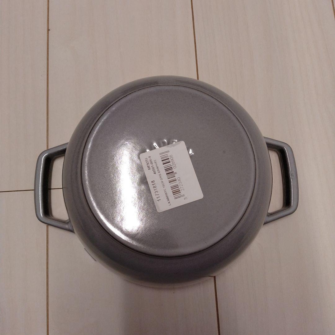未使用/ストウブ ワナベ M グレー 18cm