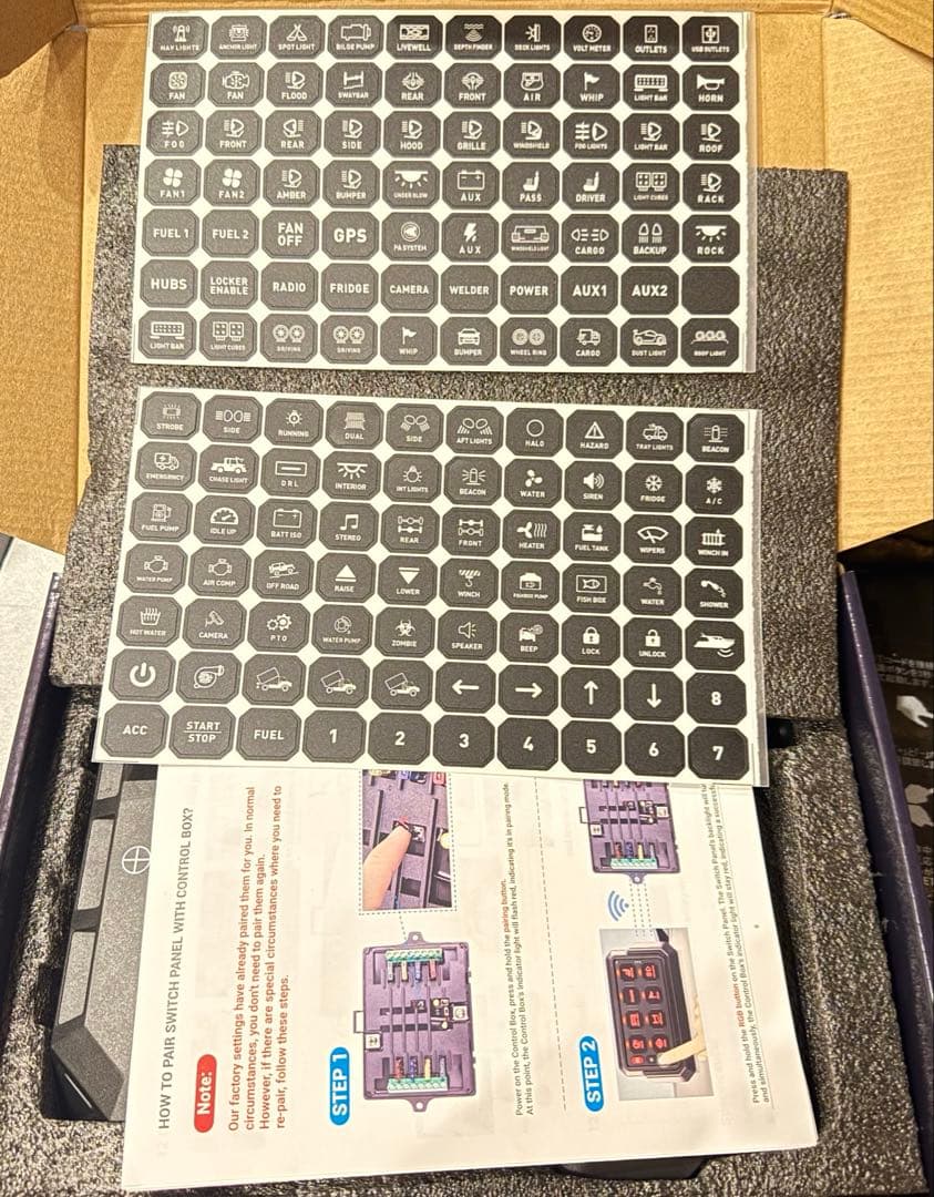 T*u様 ギャングスイッチ Chelhead 8スイッチパネル 無線制御タイプ