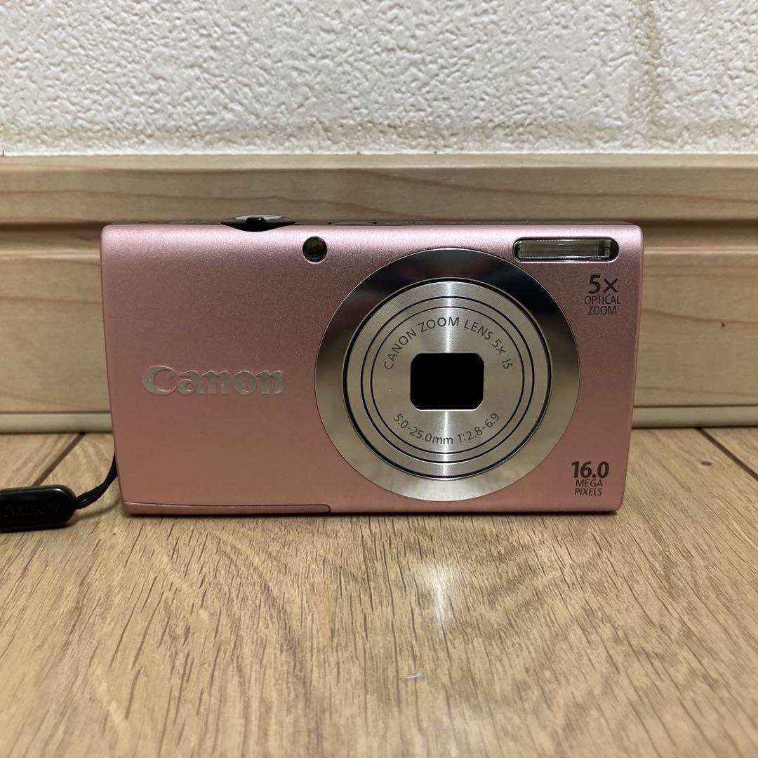 Canon PowerShot A2400 IS ピンク　カメラ　コンデジ