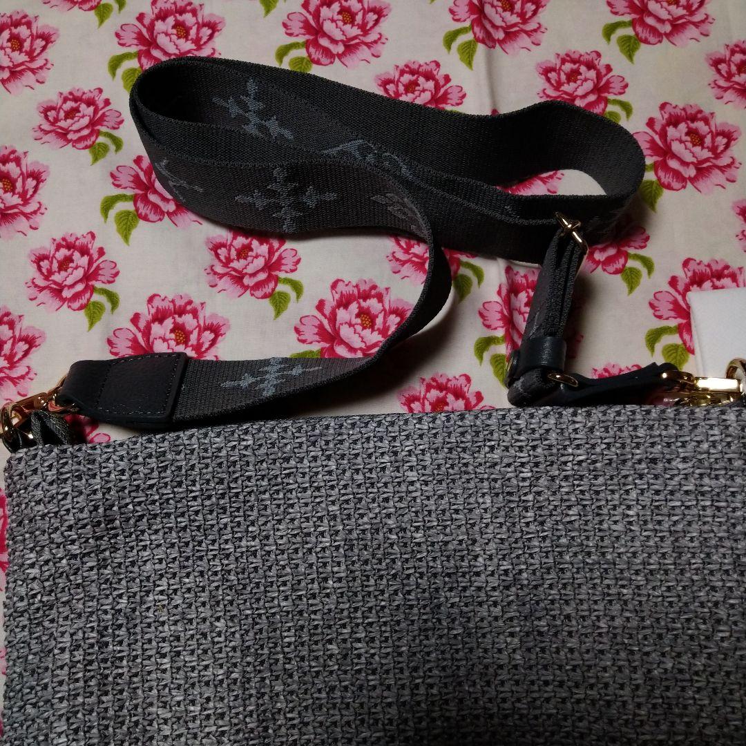 【新品・正規品・タグ付き】カゴシンプルショルダーバッグ（CE-1552）Gray