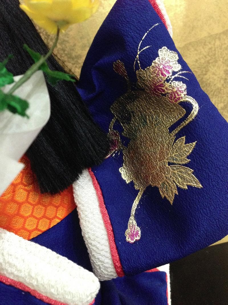 雛人形　久月作　ひな人形　ケース入　浮世人形　花娘 極美品