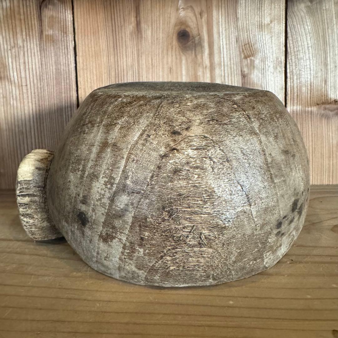 フランス 19世紀頃 農耕用木製ボウル アンティーク ビンテージ 民藝 古道具