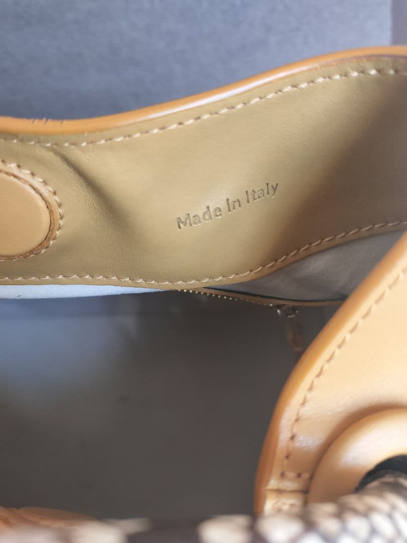 エレメeIlemeキャメル♡パイソン 2way バッグ