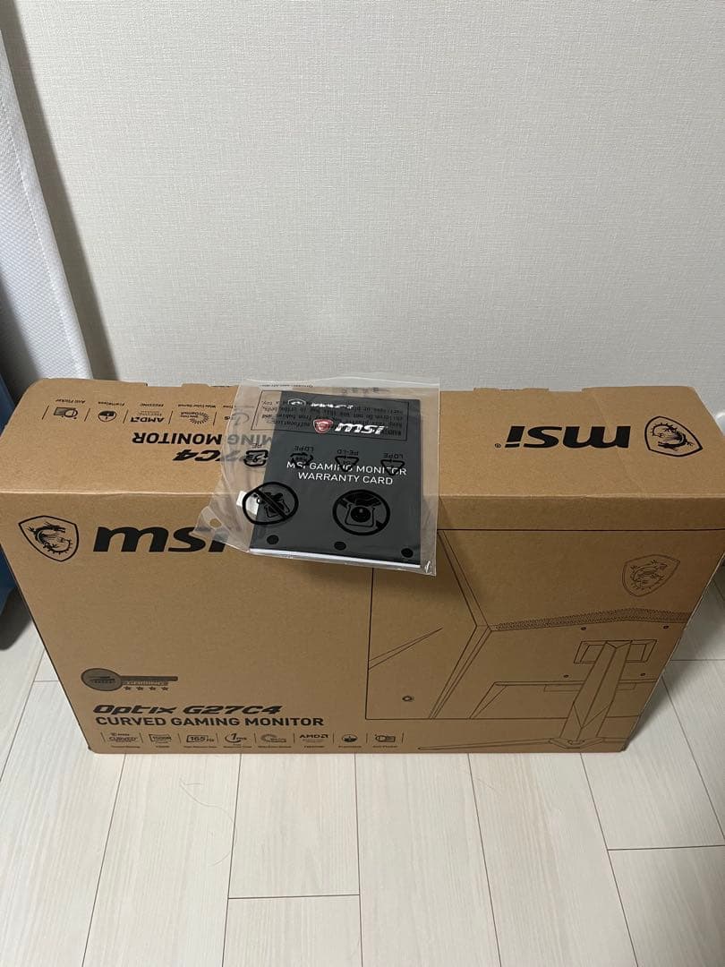 付属品完備MSI Optix G27C4 FHD湾曲型ゲーミングモニター