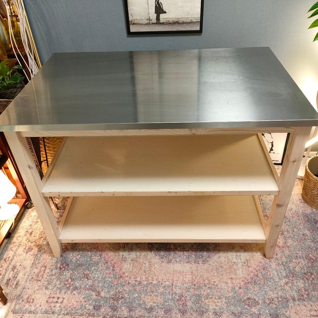 NITORI カウンターテーブル 作業台 シナモ120