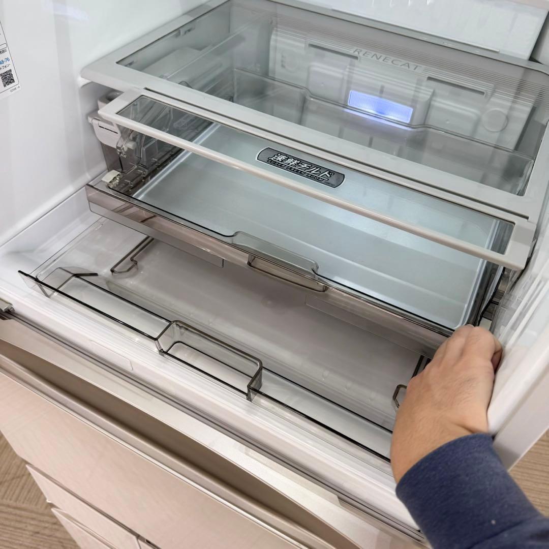 東芝 2019年製 465L 冷蔵庫 高級ガラスドア タッチオープン