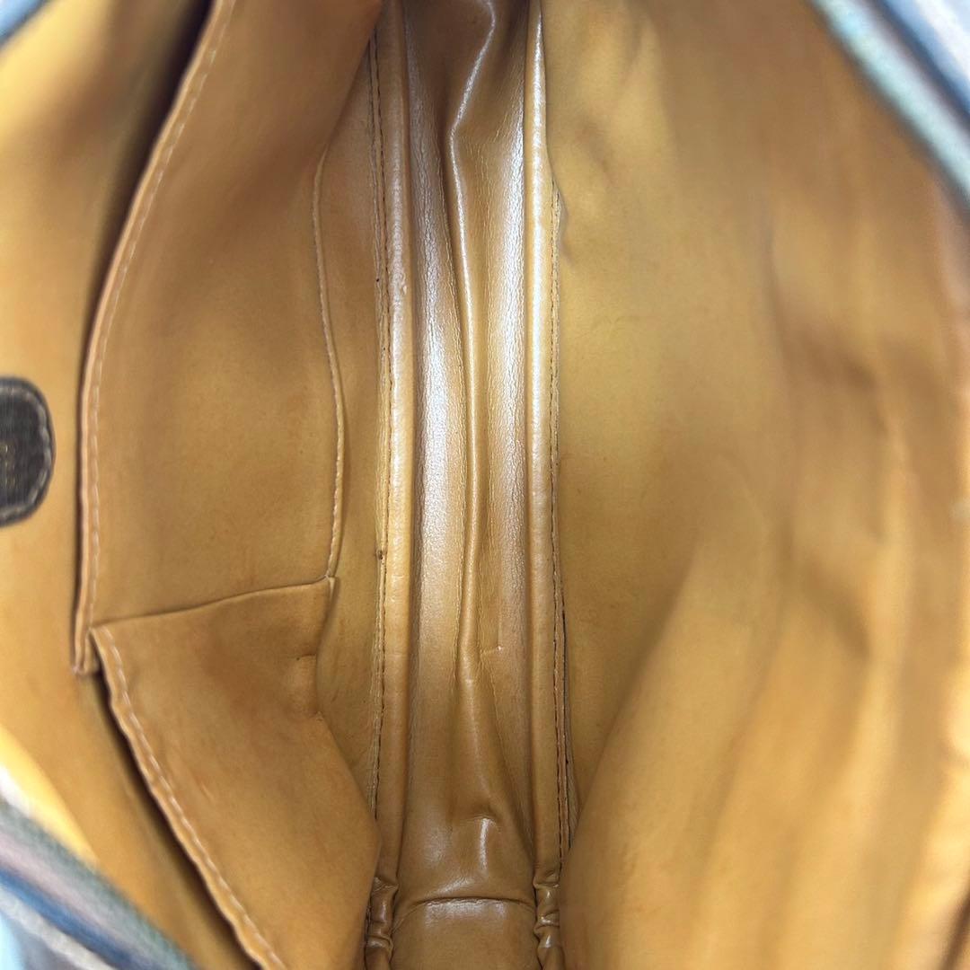 【極美品】グッチ GGスプリーム ショルダーバッグ レザー 本革 斜め掛け 茶