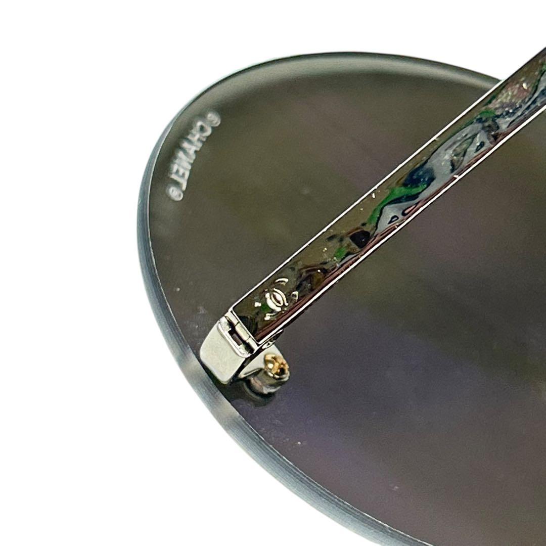 CHANEL シャネル　サングラス　ミラーレンズ　丸メガネ アイウェア　度なし