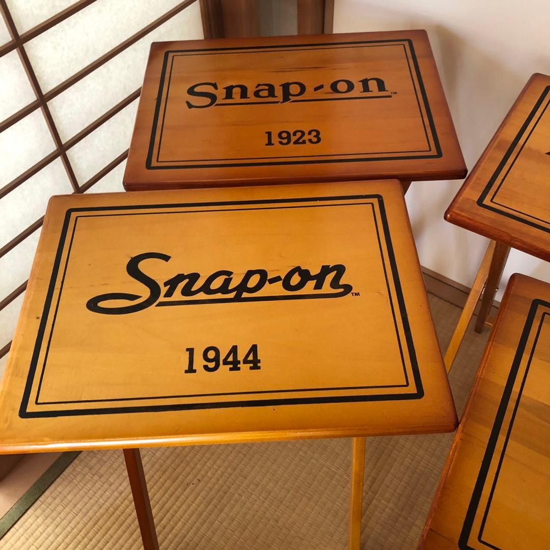 スナップオン　ウッドデスク　折りたたみセット　スクールデスク　レア