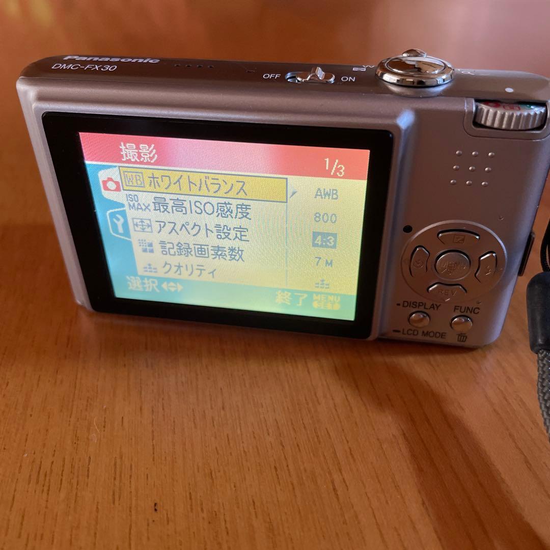 パナソニック LUMIX DMC-FX30 シルバー デジカメ 取説 バッテリー