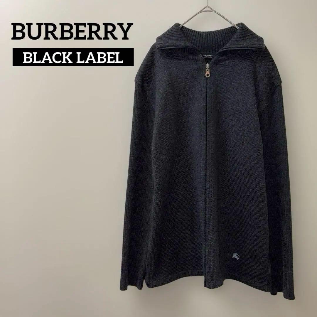 BURBERRY BLACK LABEL ドライバーズニットジャケット