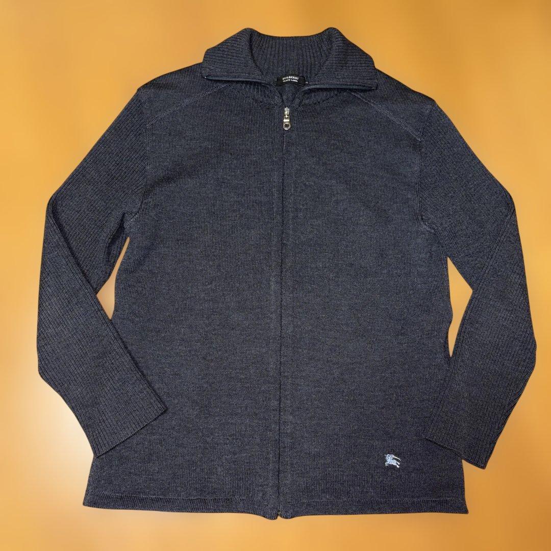 BURBERRY BLACK LABEL ドライバーズニットジャケット