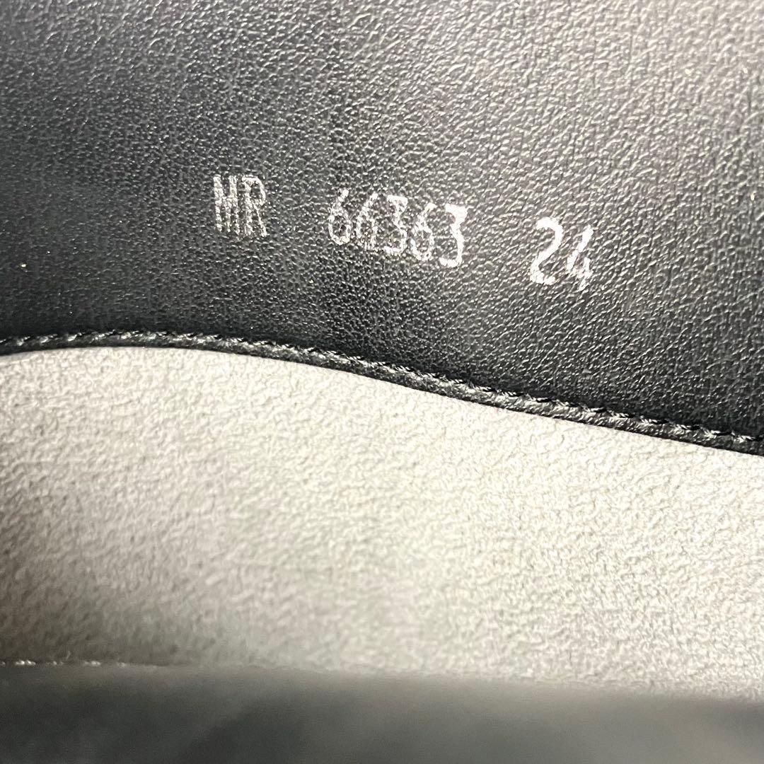 【美品】DIANA チャンキーヒール　レザー　ロングブーツ　美脚　黒　24cm