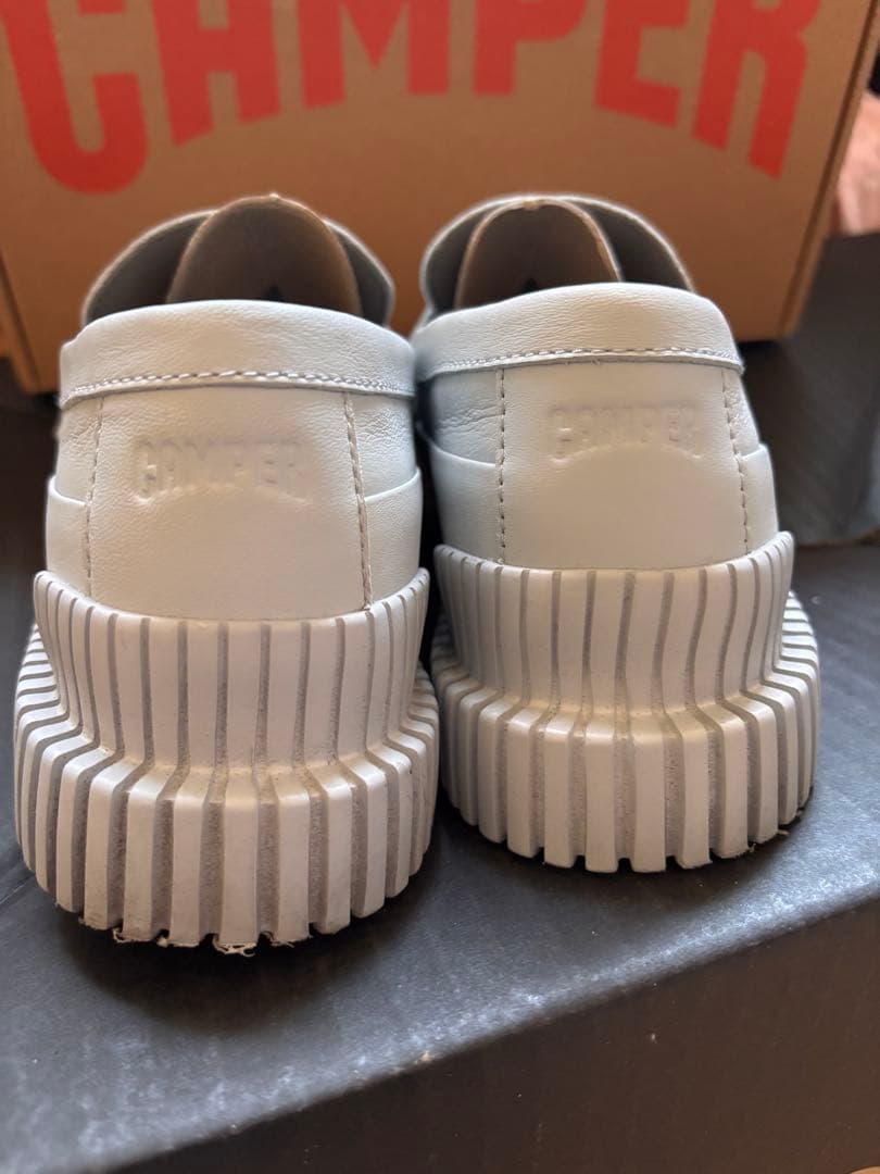 CAMPER PIX ローファー　グレー　23cm 定価27,500円