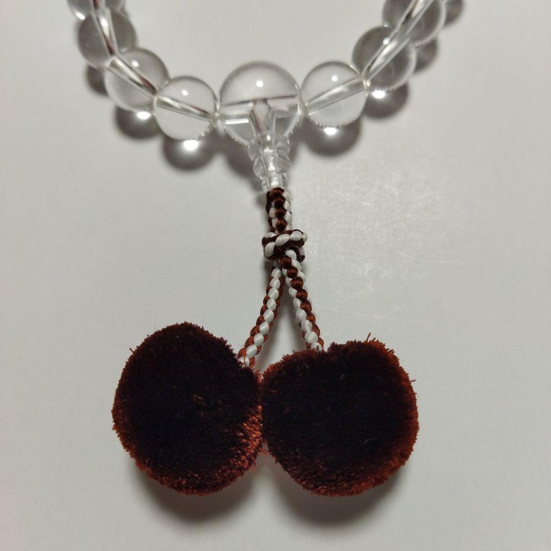 フォロー割　高級天然石　水晶念珠　菊梵天