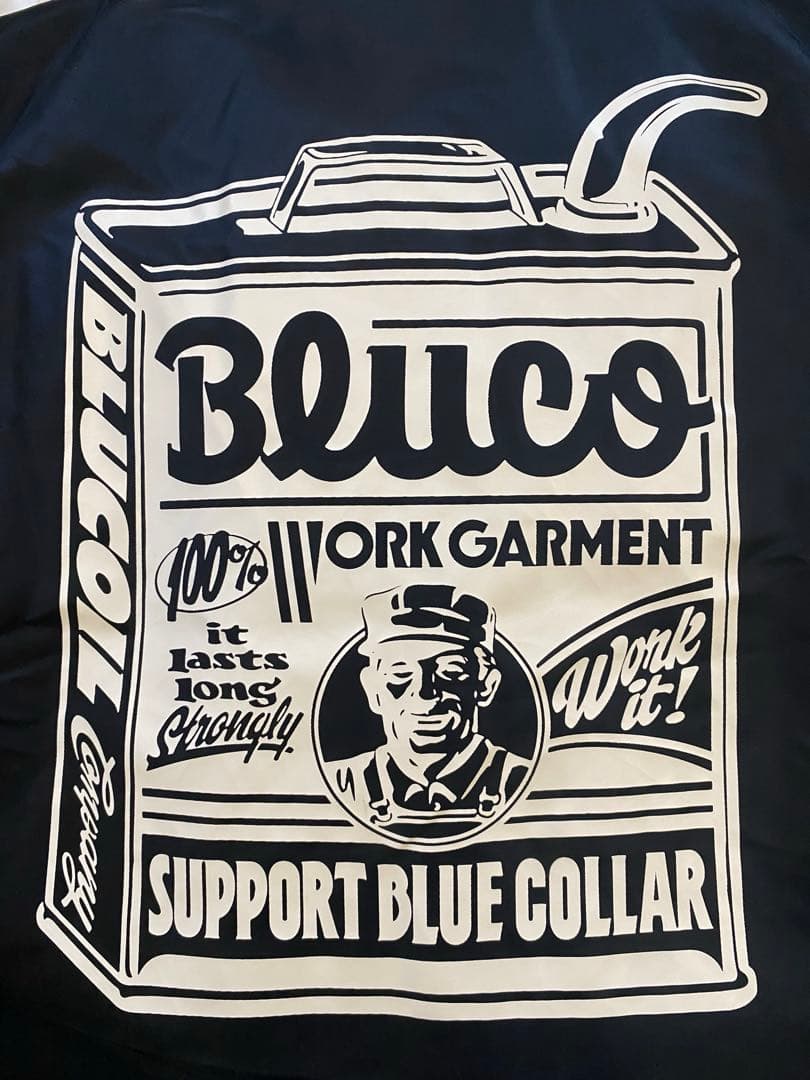 Bluco ブラック ナイロンジャケット