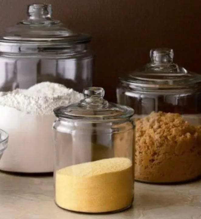 希少　ヴィンテージ　アンカーホッキングガラスジャー　特大