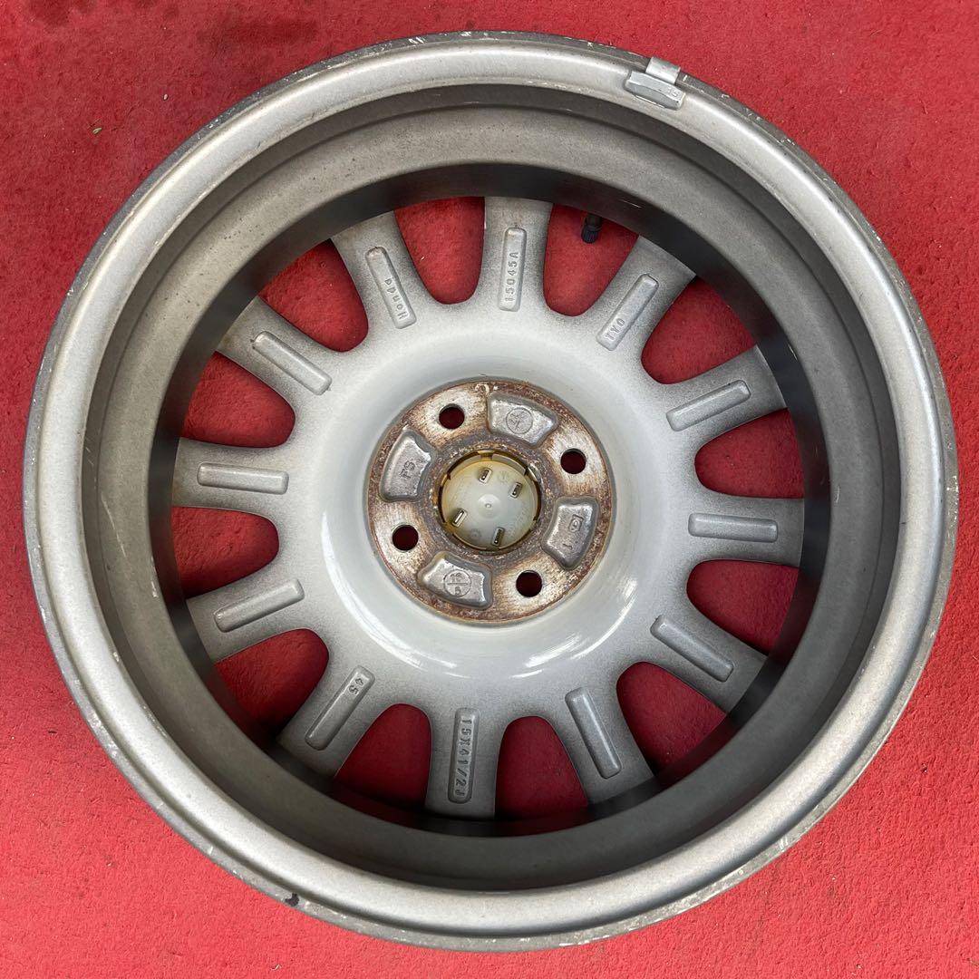 15インチホンダN-BOX純正4.5J+45 100 中古アルミホイール4本