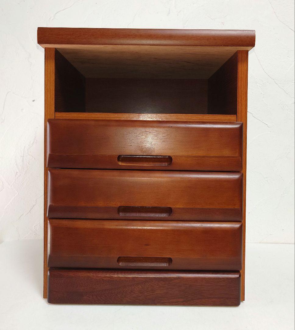 木製小物入れ ミニチェスト 花台 棚 BOXボックス 化粧板 三段 台 飾り棚①